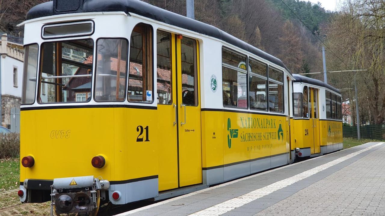 Pension Goldstück Bad Schandau Eksteriør billede